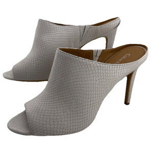 Calvin Klein Women's Nola White Snake Print Heels Size‎ 10 M NWB